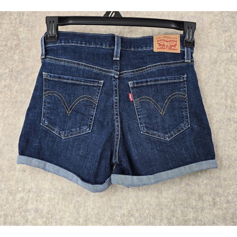 Levis Womens Mid Length Denim Shorts Size 27 - Picture 2 of 5